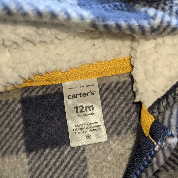 Carter's Fleece One-Piece - Picture 2 of 2